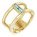 Baguette Negative Space Ring