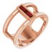 Baguette Negative Space Ring