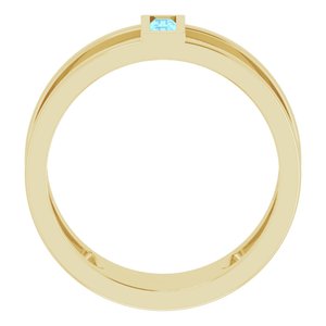Baguette Negative Space Ring