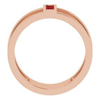 Baguette Negative Space Ring