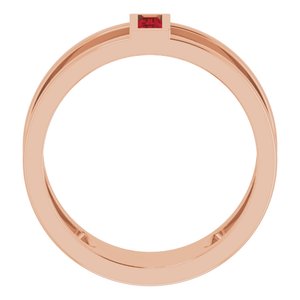 Baguette Negative Space Ring