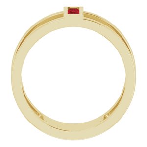 Baguette Negative Space Ring