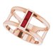 Baguette Negative Space Ring