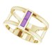 Baguette Negative Space Ring