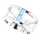Baguette Negative Space Ring