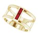 Baguette Negative Space Ring