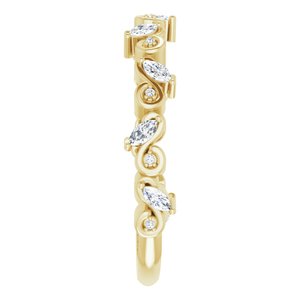 Sculptural Anniversary Band