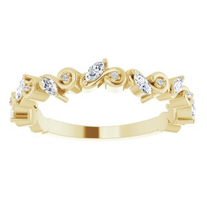 Sculptural Anniversary Band