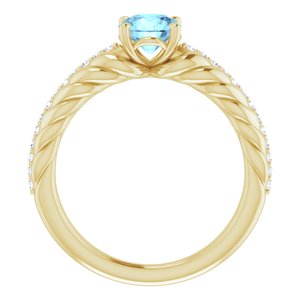 Accented Rope Ring