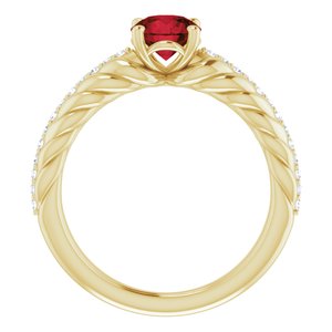 Accented Rope Ring