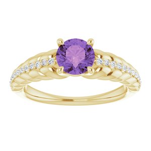 Accented Rope Ring