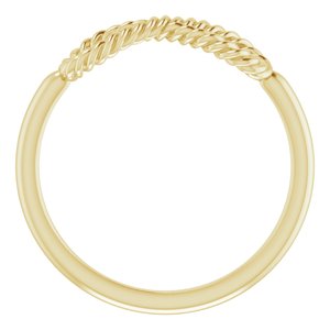 Infinity-Inspired Rope Ring