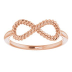 Infinity-Inspired Rope Ring