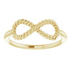 Infinity-Inspired Rope Ring