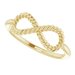 Infinity-Inspired Rope Ring