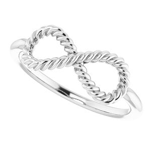 Infinity-Inspired Rope Ring