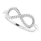 Infinity-Inspired Rope Ring