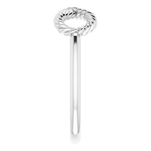 Infinity-Inspired Rope Ring