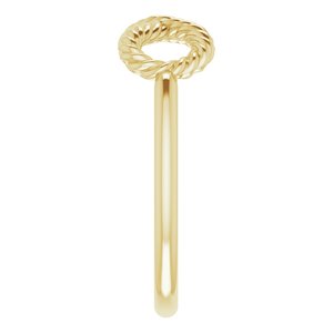 Infinity-Inspired Rope Ring