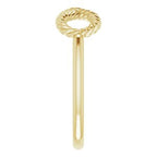Infinity-Inspired Rope Ring