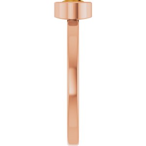 Bezel-Set Solitaire Ring