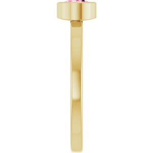 Bezel-Set Solitaire Ring