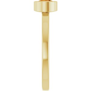 Bezel-Set Solitaire Ring