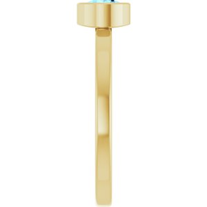 Bezel-Set Solitaire Ring