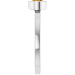 Bezel-Set Solitaire Ring