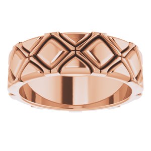 X-Patterned Quilted Band