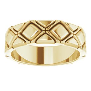 X-Patterned Quilted Band