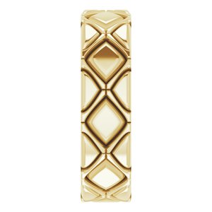 X-Patterned Quilted Band