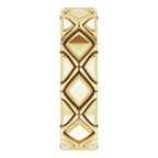 X-Patterned Quilted Band