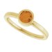 Bezel-Set Solitaire Ring