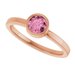 Bezel-Set Solitaire Ring