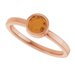 Bezel-Set Solitaire Ring