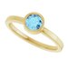 Bezel-Set Solitaire Ring