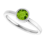 Bezel-Set Solitaire Ring