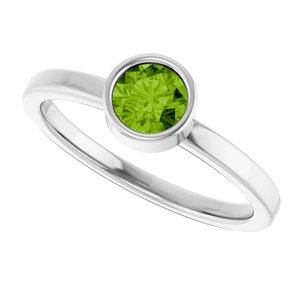Bezel-Set Solitaire Ring