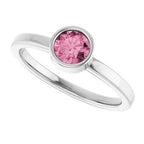Bezel-Set Solitaire Ring
