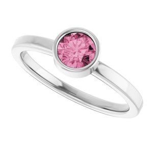 Bezel-Set Solitaire Ring