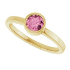 Bezel-Set Solitaire Ring