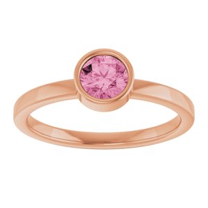 Bezel-Set Solitaire Ring