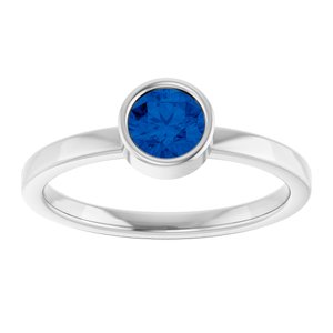 Bezel-Set Solitaire Ring