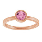 Bezel-Set Solitaire Ring
