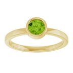 Bezel-Set Solitaire Ring