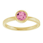 Bezel-Set Solitaire Ring