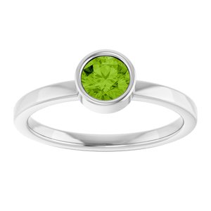 Bezel-Set Solitaire Ring