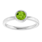 Bezel-Set Solitaire Ring