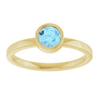 Bezel-Set Solitaire Ring